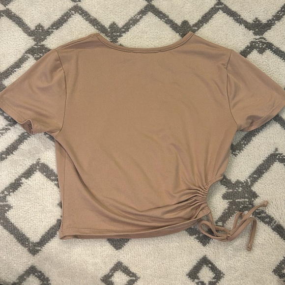 Forever 21 Cropped Top Beige Sz S - Picture 5 of 5